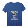 Damen Pew Pew Madafakas Einhorn T-Shirt mit V-Ausschnitt – Lustiges Einhorn Motiv mit Pistolen & Sonnenbrille für Einhornliebhaberinnen