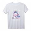 40 Geburtstag Spruch T-Shirt - Lustiges und ironisches Einhorn mit Mittelfinger für Büro, Home Office und Sarkasmus-Liebhaber