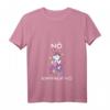 Damen Nö Einfach Nö Mittelfinger Einhorn T-Shirt mit Lustigem Spruch – Perfekt für Arbeit & Büro-Geschenk