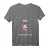 Damen Nö Einfach Nö Mittelfinger Einhorn T-Shirt mit Lustigem Spruch – Perfekt für Arbeit & Büro-Geschenk