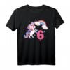 Magisches Einhorn Regenbogen T-Shirt für Mädchen zum 6. Geburtstag – Buntes Kinder T-Shirt mit Sternen, ideal für Mädchen ab 6 Jahren
