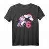 Magisches Einhorn Regenbogen T-Shirt für Mädchen zum 6. Geburtstag – Buntes Kinder T-Shirt mit Sternen, ideal für Mädchen ab 6 Jahren
