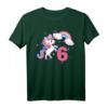 Magisches Einhorn Regenbogen T-Shirt für Mädchen zum 6. Geburtstag – Buntes Kinder T-Shirt mit Sternen, ideal für Mädchen ab 6 Jahren