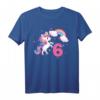 Magisches Einhorn Regenbogen T-Shirt für Mädchen zum 6. Geburtstag – Buntes Kinder T-Shirt mit Sternen, ideal für Mädchen ab 6 Jahren