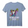 Kinder Einschulung Schulkind 2020 Einhorn T-Shirt lila Mädchen - Süßes Geschenk für den ersten Schultag in der 1. Klasse