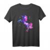 Einhorn, Magie, Sterne, Weltraum, Pink, Rosa - Zauberhaftes Sternenhimmel T-Shirt für Kinder und Erwachsene als Geschenkidee