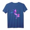 Einhorn, Magie, Sterne, Weltraum, Pink, Rosa - Zauberhaftes Sternenhimmel T-Shirt für Kinder und Erwachsene als Geschenkidee