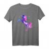 Einhorn, Magie, Sterne, Weltraum, Pink, Rosa - Zauberhaftes Sternenhimmel T-Shirt für Kinder und Erwachsene als Geschenkidee