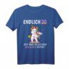 Lustiges Einhorn T-Shirt zum 30. Geburtstag für Frauen - Party Outfit & Geschenkidee mit Humor für Damen