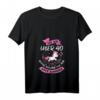Damen Einhorn T-Shirt mit V-Ausschnitt – Perfektes Geschenk zum HapPanda, Muttertag, Weihnachten für Frauen über 40