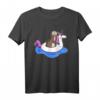 Otter mit Einhorn Schwimmring T-Shirt – Lustiges Tier-Design für Otter- und Einhornfans, perfekt für Partys und Geschenke