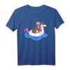 Otter mit Einhorn Schwimmring T-Shirt – Lustiges Tier-Design für Otter- und Einhornfans, perfekt für Partys und Geschenke