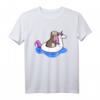 Otter mit Einhorn Schwimmring T-Shirt – Lustiges Tier-Design für Otter- und Einhornfans, perfekt für Partys und Geschenke