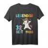 32. Geburtstag Frau T-Shirt mit Einhorn Spruch – Lustiges Geschenk für Damen Jahrgang 1988 & Party-Deko