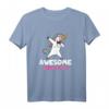 Awesome since 1990 T-Shirt für Frauen - Lustiges 30. Geburtstag Einhorn T-Shirt mit Dabbing Motiv für Geburtstagsfeier, Muttertag & Weihnachten