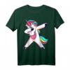 Dabbing Unicorn T-Shirt - Lustiges Regenbogen Einhorn Geschenk für Kinder, Mädchen & Erwachsene zum Geburtstag, Ostern & Weihnachten