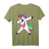 Dabbing Unicorn T-Shirt - Lustiges Regenbogen Einhorn Geschenk für Kinder, Mädchen & Erwachsene zum Geburtstag, Ostern & Weihnachten