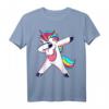 Dabbing Unicorn T-Shirt - Lustiges Regenbogen Einhorn Geschenk für Kinder, Mädchen & Erwachsene zum Geburtstag, Ostern & Weihnachten