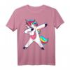 Dabbing Unicorn T-Shirt - Lustiges Regenbogen Einhorn Geschenk für Kinder, Mädchen & Erwachsene zum Geburtstag, Ostern & Weihnachten