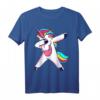 Dabbing Unicorn T-Shirt - Lustiges Regenbogen Einhorn Geschenk für Kinder, Mädchen & Erwachsene zum Geburtstag, Ostern & Weihnachten