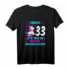 Damen 33. Geburtstag T-Shirt - Endlich 33, Jetzt Muss Ich Nur Noch Erwachsen Werden! Witziges Einhorn Outfits für die Party