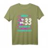 Damen 33. Geburtstag T-Shirt - Endlich 33, Jetzt Muss Ich Nur Noch Erwachsen Werden! Witziges Einhorn Outfits für die Party