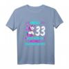 Damen 33. Geburtstag T-Shirt - Endlich 33, Jetzt Muss Ich Nur Noch Erwachsen Werden! Witziges Einhorn Outfits für die Party