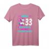 Damen 33. Geburtstag T-Shirt - Endlich 33, Jetzt Muss Ich Nur Noch Erwachsen Werden! Witziges Einhorn Outfits für die Party