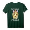 Cute But Psycho Einhorn T-Shirt mit Hockeymaske – Lustiges Halloween-Design, perfekt als Geschenk für Einhorn-Fans und magische Kreaturen-Liebhaber