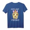 Cute But Psycho Einhorn T-Shirt mit Hockeymaske – Lustiges Halloween-Design, perfekt als Geschenk für Einhorn-Fans und magische Kreaturen-Liebhaber