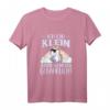 Damen Spruch T-Shirt 'Klein Aber Gefährlich' mit Einhorn - Lustiges Outfit für Frauen, Junggesellinnenabschied & Geschenkidee