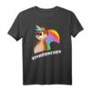 Einhörnchen T-Shirt mit Einhorn und Eichhörnchen – Lustiges Geschenkidee für Freunde, Kinder & Tierliebhaber