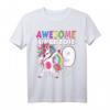 9 Jahre alt Mädchen T-Shirt mit Einhorn - Rosa Geburtstagskleidung für kleine Mädchen zum 9. Geburtstag
