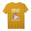 Komm noch näher und es klatscht Glitzer Mittelfinger Einhorn T-Shirt - Perfekt für Einhorn Partys & Geburtstag mit Humor