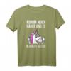 Komm noch näher und es klatscht Glitzer Mittelfinger Einhorn T-Shirt - Perfekt für Einhorn Partys & Geburtstag mit Humor