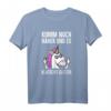 Komm noch näher und es klatscht Glitzer Mittelfinger Einhorn T-Shirt - Perfekt für Einhorn Partys & Geburtstag mit Humor