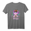 Damen Junggesellenabschied T-Shirt mit Einhorn Motiv - Lustiges Braut Party Shirt für Frauen
