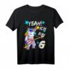 Kinder Geburtstagsshirt 6 Jahre Mädchen & Junge - Einhorn T-Shirt als tolles Geburtstagsgeschenk