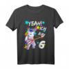 Kinder Geburtstagsshirt 6 Jahre Mädchen & Junge - Einhorn T-Shirt als tolles Geburtstagsgeschenk