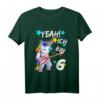 Kinder Geburtstagsshirt 6 Jahre Mädchen & Junge - Einhorn T-Shirt als tolles Geburtstagsgeschenk