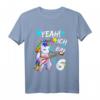 Kinder Geburtstagsshirt 6 Jahre Mädchen & Junge - Einhorn T-Shirt als tolles Geburtstagsgeschenk