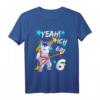 Kinder Geburtstagsshirt 6 Jahre Mädchen & Junge - Einhorn T-Shirt als tolles Geburtstagsgeschenk
