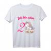 Kinder Ich bin schon zwei - Einhorn Mädchen T-Shirt zum 2. Geburtstag, ideales Geburtstagsoutfit & Geschenk für kleine Prinzessinnen