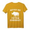 Rettet die fetten Einhörner - Save The Chubby Unicorns T-Shirt für Nashorn- und Tierliebhaber mit lustigem Spruch