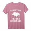 Rettet die fetten Einhörner - Save The Chubby Unicorns T-Shirt für Nashorn- und Tierliebhaber mit lustigem Spruch