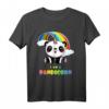 PANDICORN Panda Einhorn Regenbogen T-Shirt - Buntes Kinder T-Shirt mit Tier- und Fantasymotiv