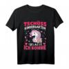 Kinder Tschüss Kindergarten 1. Klasse ich komme - Süßes Einhorn T-Shirt für den Schulstart, Abschied und Einschulungsgeschenk