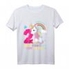 Kinder 2. Geburtstag Mädchen Einhorn Prinzessin T-Shirt - Lustiges Geburtstagsgeschenk & Dekorationsidee für die kleine Prinzessin
