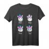 Lustiges Einhorn Mit Mund Nasen Maske T-Shirt – Ironisches Geschenk für Maskenmuffel, Zyniker & Einhornfans