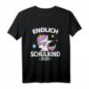 Kinder Schulkind 2021 Einschulung Geschenkidee - Einhorn T-Shirt für den Schulanfang, klassisch geschnitten